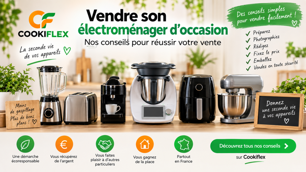 Conseils pour vendre son électroménager d’occasion entre particuliers sur Cookiflex